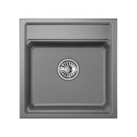 Кухонная мойка GRANULA Kitchen Space (5002, АЛЮМИНИУМ)