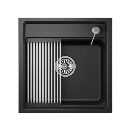 Кухонная мойка GRANULA Kitchen Space (5002, ЧЁРНЫЙ) - фото 2