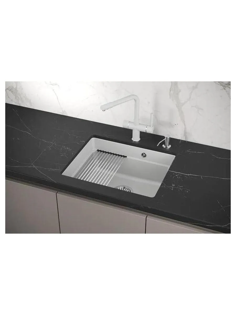 Кухонная мойка GRANULA Kitchen Space (5501U, АРКТИК) - фото 3