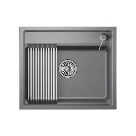 Кухонная мойка GRANULA Kitchen Space (6003, АЛЮМИНИУМ) - фото 2