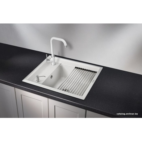 Кухонная мойка GRANULA Kitchen Space (6004, АРКТИК) - фото 2