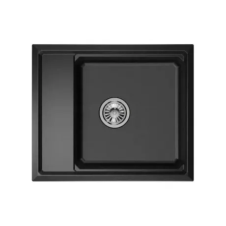 Кухонная мойка GRANULA Kitchen Space (6004, ШВАРЦ)