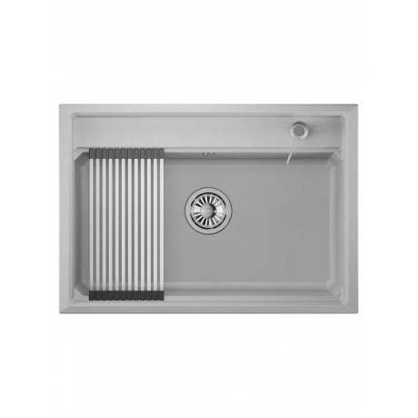 Кухонная мойка GRANULA Kitchen Space (7301, АРКТИК) - фото 2