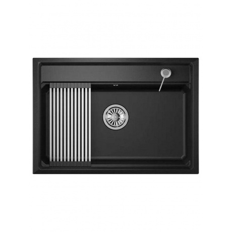 Кухонная мойка GRANULA Kitchen Space (7301, ЧЁРНЫЙ) - фото 2