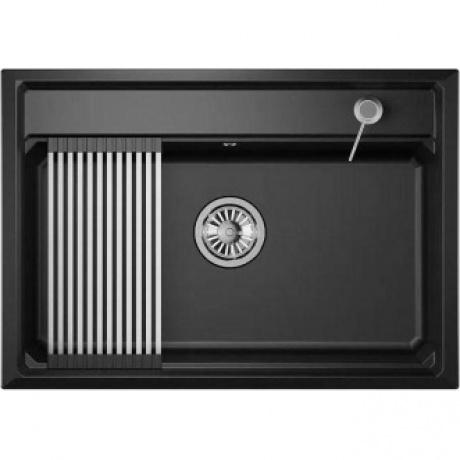 Кухонная мойка GRANULA Kitchen Space (7301, ШВАРЦ) - фото 2