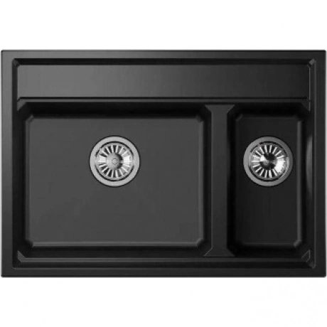 Кухонная мойка GRANULA Kitchen Space (7302, ШВАРЦ)