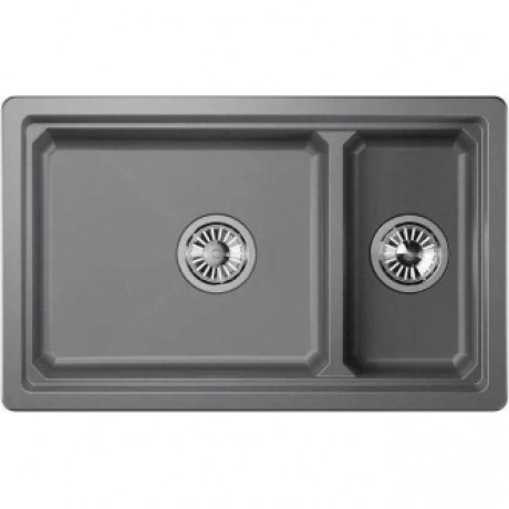 Кухонная мойка GRANULA Kitchen Space (7304U, АЛЮМИНИУМ)