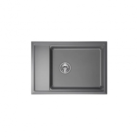 Кухонная мойка GRANULA Kitchen Space (7305, АЛЮМИНИУМ) - фото 2