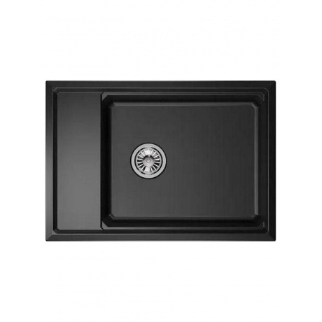 Кухонная мойка GRANULA Kitchen Space (7305, ШВАРЦ)