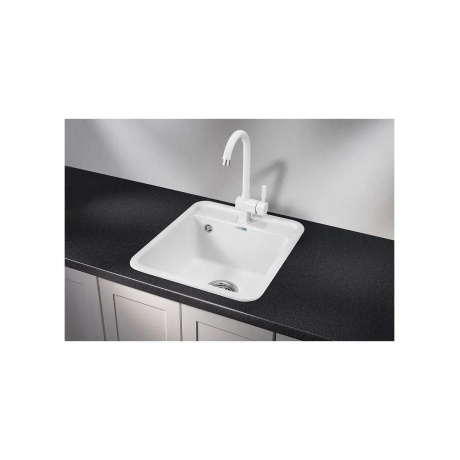 Кухонная мойка GRANULA Standart (4202, БЕЛЫЙ) - фото 2