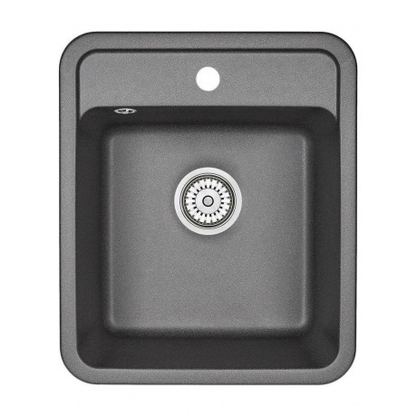 Кухонная мойка GRANULA Standart (4202, ЧЁРНЫЙ) - фото 1