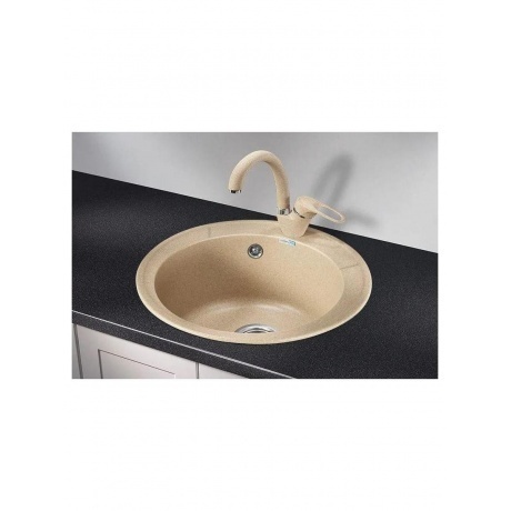 Кухонная мойка GRANULA Standart (4802, БЕЖЕВЫЙ) - фото 2