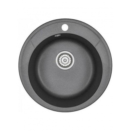 Кухонная мойка GRANULA Standart (4802, ЧЁРНЫЙ) - фото 1