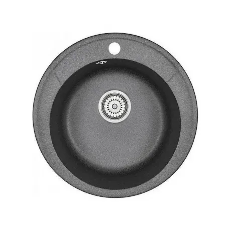 Кухонная мойка GRANULA Standart (4802, ЧЁРНЫЙ)