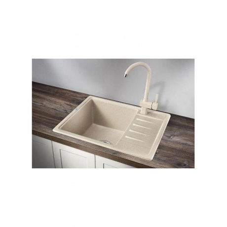 Кухонная мойка GRANULA Standart (5803, БЕЖЕВЫЙ) - фото 2