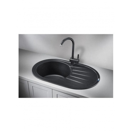 Кухонная мойка GRANULA Standart (7601, ЧЁРНЫЙ) - фото 2