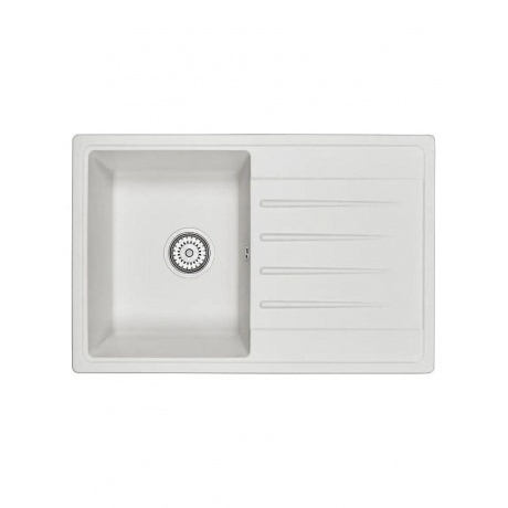 Кухонная мойка GRANULA Standart (7602, БЕЛЫЙ) - фото 1