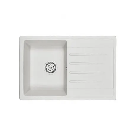 Кухонная мойка GRANULA Standart (7602, БЕЛЫЙ)