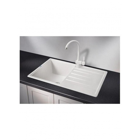 Кухонная мойка GRANULA Standart (7602, БЕЛЫЙ) - фото 2