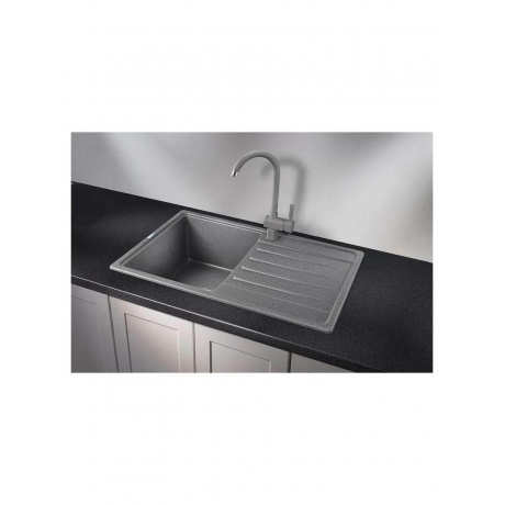 Кухонная мойка GRANULA Standart (7602, ГРАФИТ) - фото 2