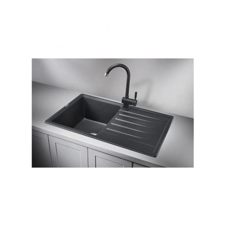 Кухонная мойка GRANULA Standart (7602, ЧЁРНЫЙ) - фото 2