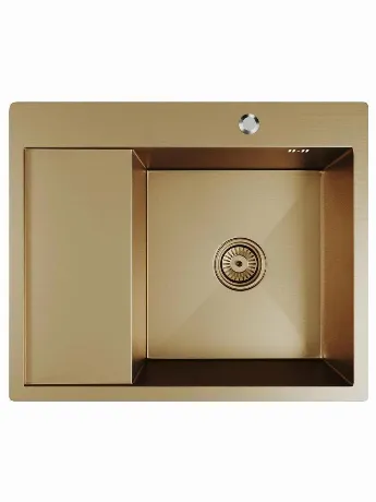 Кухонная мойка 60х50  прав. вып 3 1/2  MIXLINE PRO 20см с сифоно...