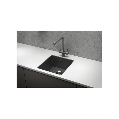 Кухонная мойка GRANULA (4445U, ГРАФИТ МАТОВЫЙ) - фото 2