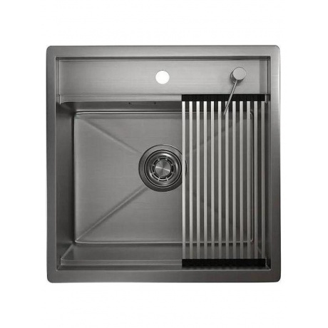 Кухонная мойка GRANULA (5051, СТАЛЬ САТИН) - фото 2