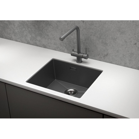 Кухонная мойка GRANULA (5445U, ГРАФИТ МАТОВЫЙ) - фото 2