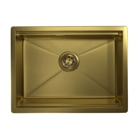 Кухонная мойка GRANULA (6045U, ЗОЛОТО САТИН) - фото 2