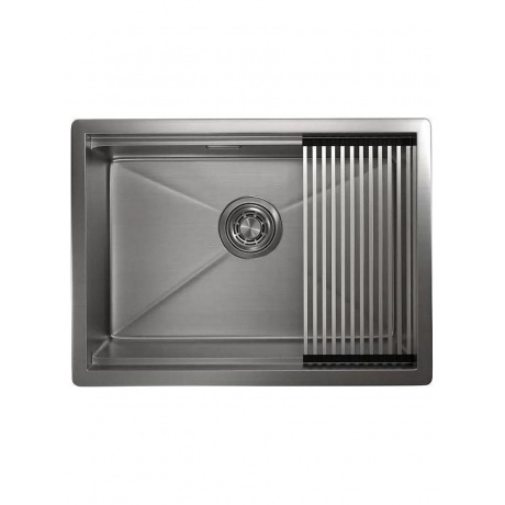 Кухонная мойка GRANULA (6045U, СТАЛЬ САТИН) - фото 2