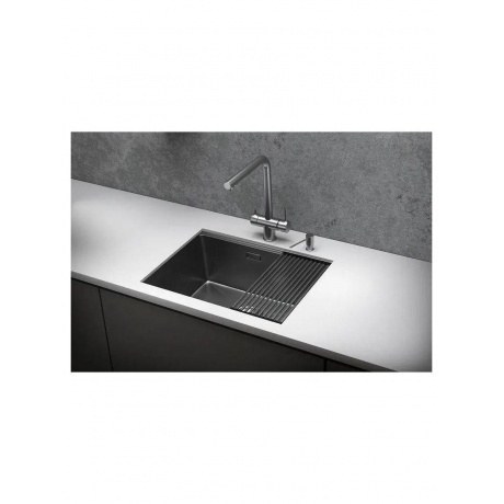 Кухонная мойка GRANULA (6045U, СТАЛЬ САТИН) - фото 3