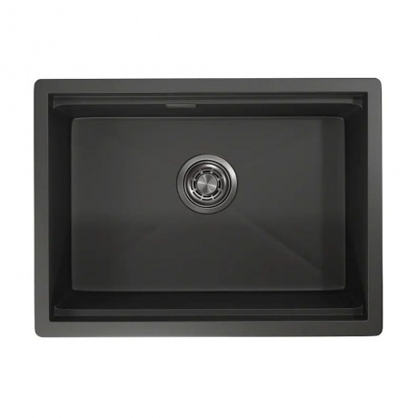 Кухонная мойка GRANULA (6045U, ЧЕРНЫЙ МАТОВЫЙ) - фото 2