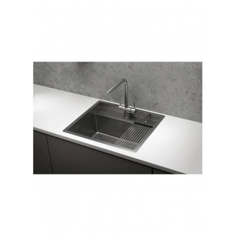 Кухонная мойка GRANULA (6051, СТАЛЬ САТИН) - фото 3