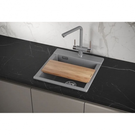 Кухонная мойка GRANULA ESTETICA (4701, АЛЮМИНИУМ) - фото 5