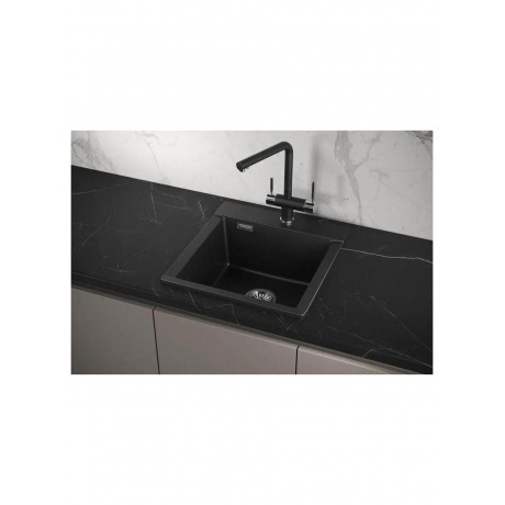Кухонная мойка GRANULA ESTETICA (4701, ШВАРЦ) - фото 3