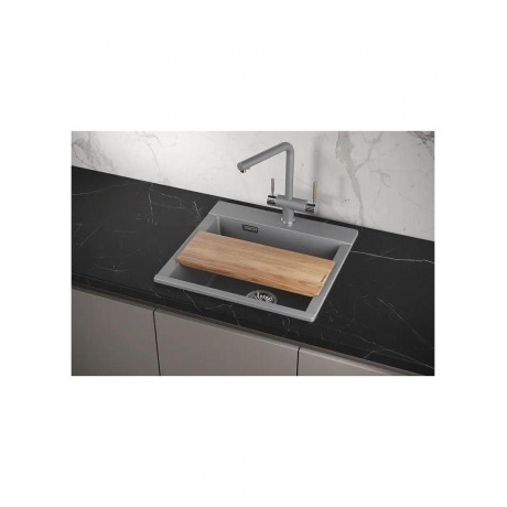 Кухонная мойка GRANULA ESTETICA (5201, АЛЮМИНИУМ) - фото 4