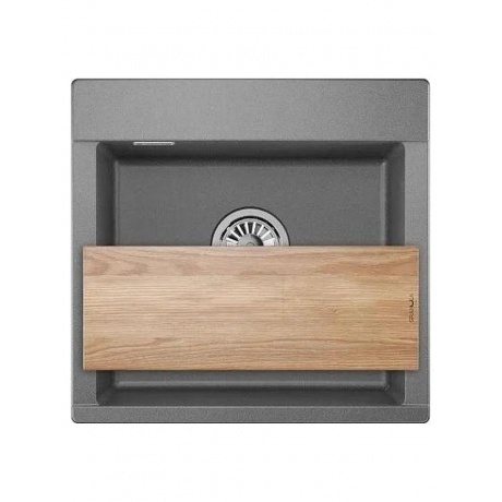 Кухонная мойка GRANULA ESTETICA (5201, ГРАФИТ) - фото 2