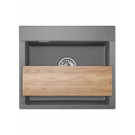 Кухонная мойка GRANULA ESTETICA (5804, ГРАФИТ) - фото 2