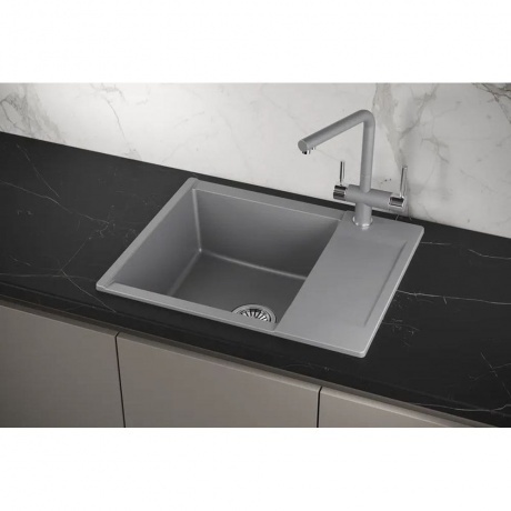 Кухонная мойка GRANULA ESTETICA (6202, АЛЮМИНИУМ) - фото 4