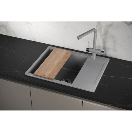 Кухонная мойка GRANULA ESTETICA (6202, АЛЮМИНИУМ) - фото 5