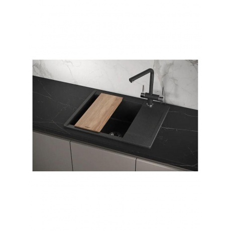 Кухонная мойка GRANULA ESTETICA (6202, ЧЁРНЫЙ) - фото 4