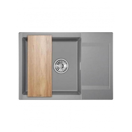 Кухонная мойка GRANULA ESTETICA (7003, АЛЮМИНИУМ) - фото 2