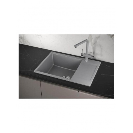 Кухонная мойка GRANULA ESTETICA (7003, АЛЮМИНИУМ) - фото 3