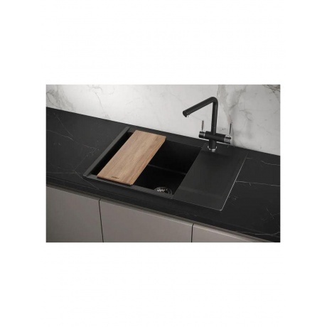 Кухонная мойка GRANULA ESTETICA (7003, ТУРМАЛИН) - фото 4