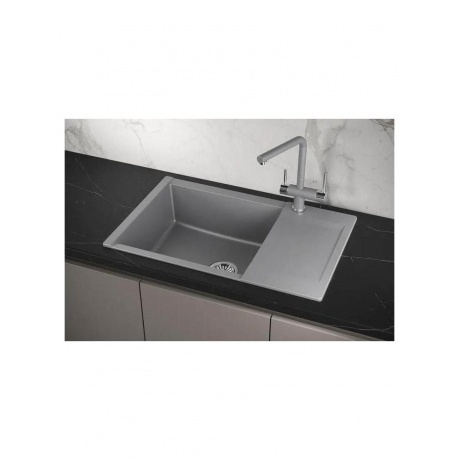 Кухонная мойка GRANULA ESTETICA (7807, АЛЮМИНИУМ) - фото 3