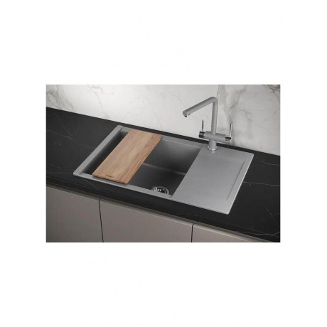 Кухонная мойка GRANULA ESTETICA (7807, АЛЮМИНИУМ) - фото 4