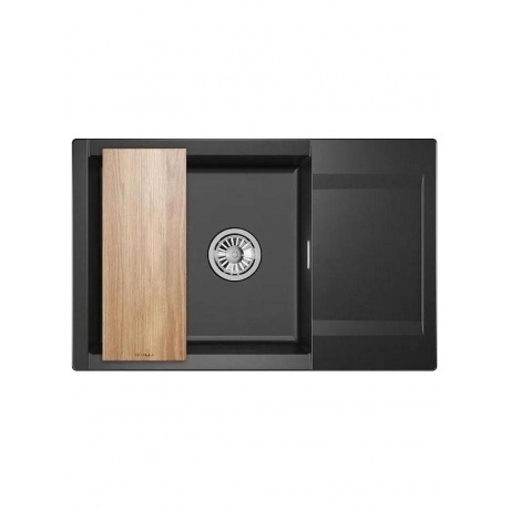Кухонная мойка GRANULA ESTETICA (7807, ШВАРЦ) - фото 2