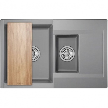 Кухонная мойка GRANULA ESTETICA (7808, АЛЮМИНИУМ) - фото 1