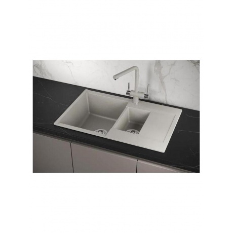 Кухонная мойка GRANULA ESTETICA (7808, БАЗАЛЬТ) - фото 3